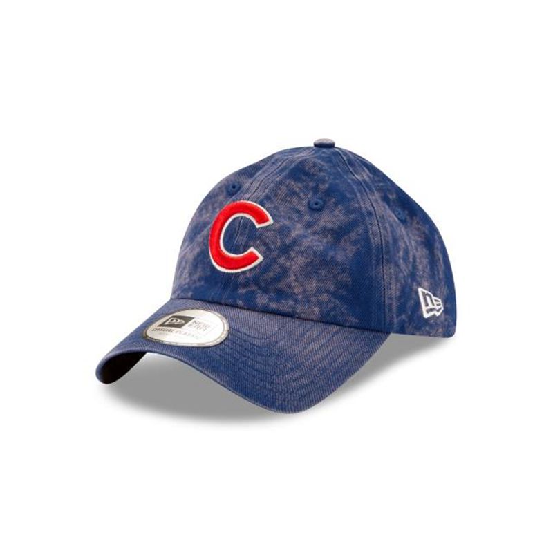 MLB Chicago Cubs Hand Brush Wash Casual Classic Adjustable (ZBJ2826) - Blue New Era Caps